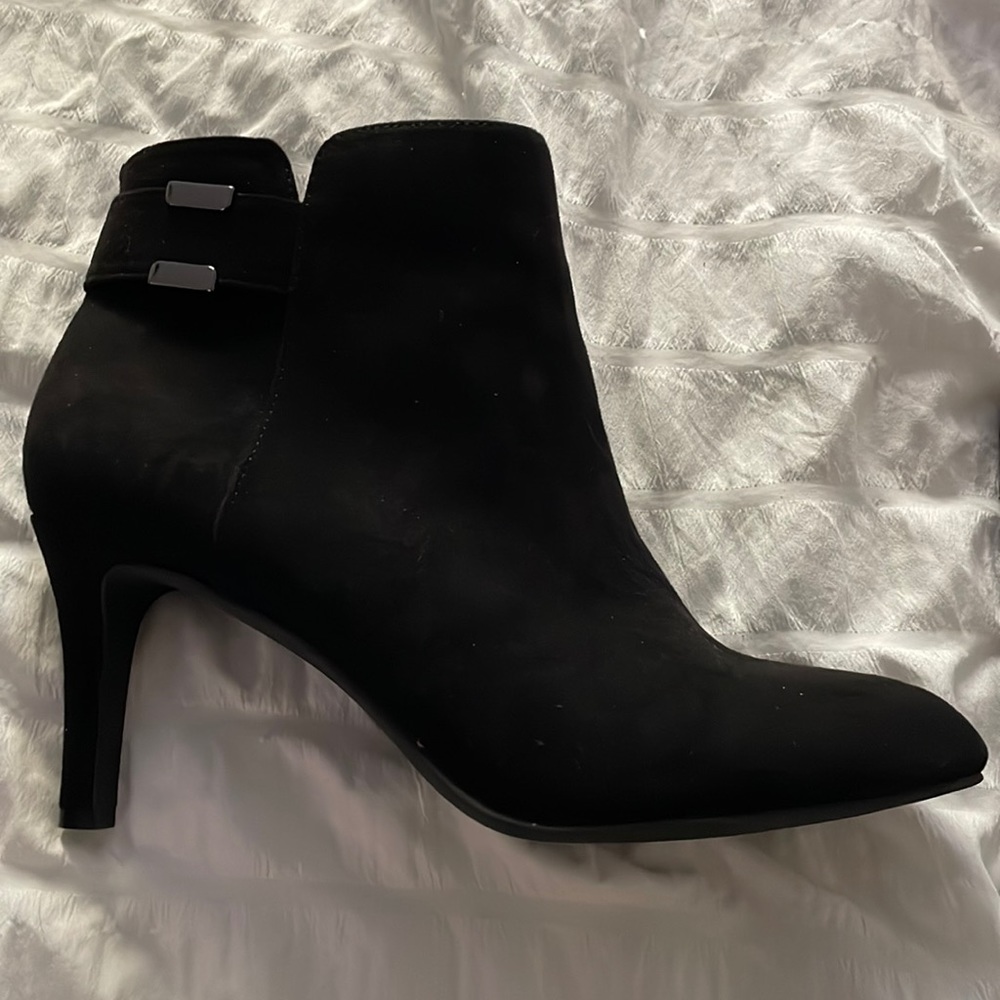 Alfani Womens Faust Closed Toe Ankle Fashion Boots Black sz 7 StepnFlex